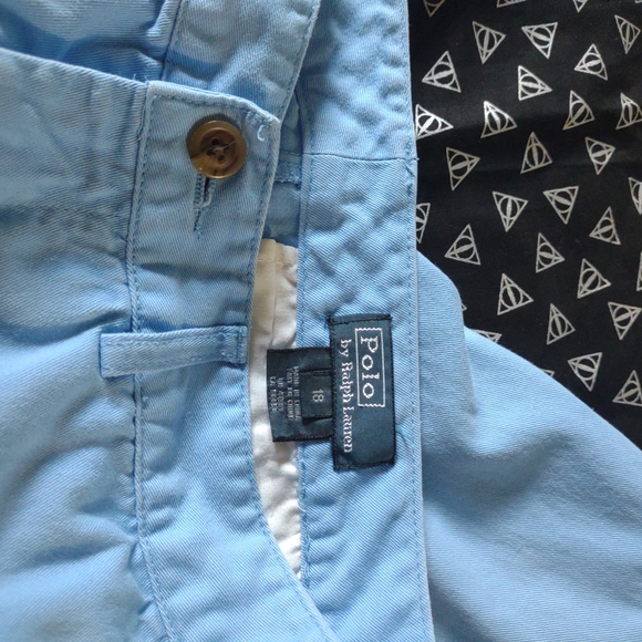 Polo Ralph Lauren Baby Blue Size 18 Junior Shorts. Gently used Zero flaws - Picture 3 of 10